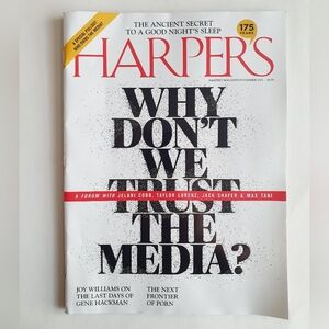 Harper's Magazine November, 2025 - Why Don't We Trust The Media?